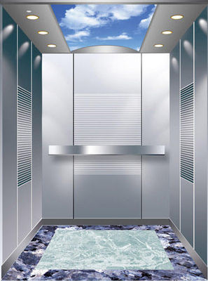 0.63 متر در ثانیه 320 کیلوگرم آسانسور سرنشین اتوماتیک PM بالابر کششی سنکرون بدون دنده