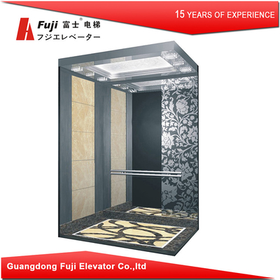 SS304 کابین ماشین سازی آسانسور مسافری 1600KGS بار