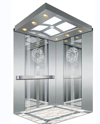 7 اینچ صفحه نمایش MRL آسانسور 4 نفره 400 کیلوگرم MRL بالابر کششی
