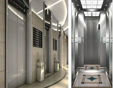 0.63 متر در ثانیه 320 کیلوگرم آسانسور سرنشین اتوماتیک PM بالابر کششی سنکرون بدون دنده