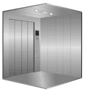 VVVF inveter 4500mm آسانسور باری موتور دنده ای باربری مسکونی