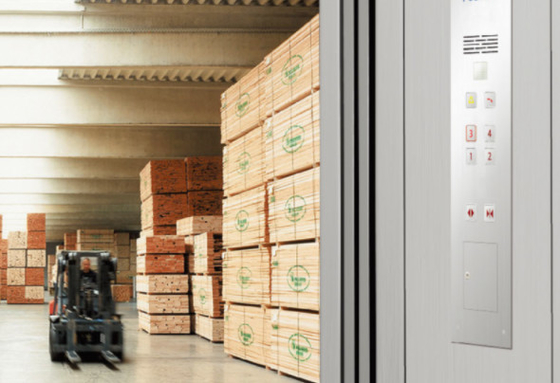4KW 0.4m/s آسانسور بار هیدرولیک ICP اتاق ماشین کمتر